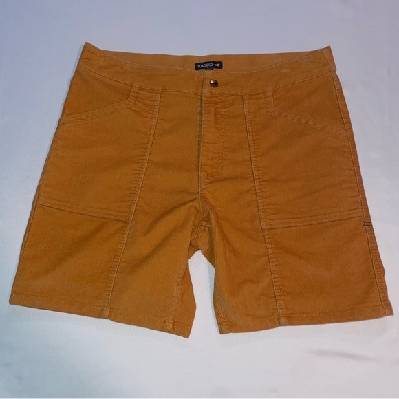 Toad&Co Other - Toad and Co Mustard Coaster Cord Shorts Men’s 34 Organic Cotton Stretch Corduroy